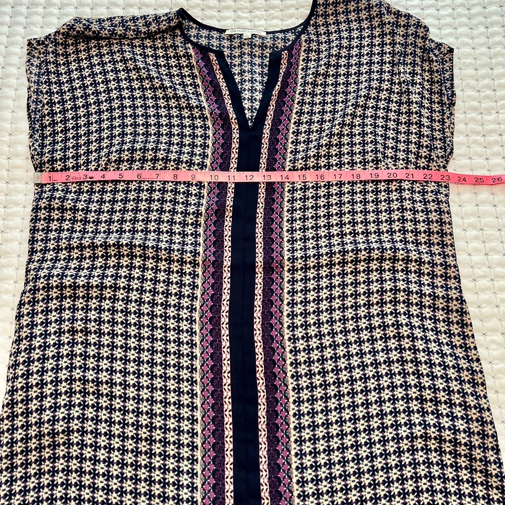 Euc - Daniel Rainn Geometric Print Shift Dress - … - image 3